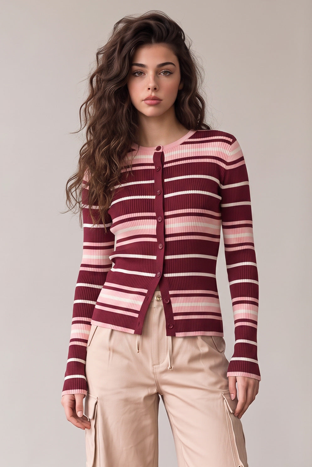 BURGUNDY PINK MODEL1