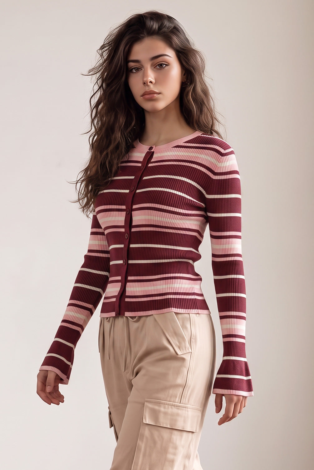 BURGUNDY PINK MODEL2
