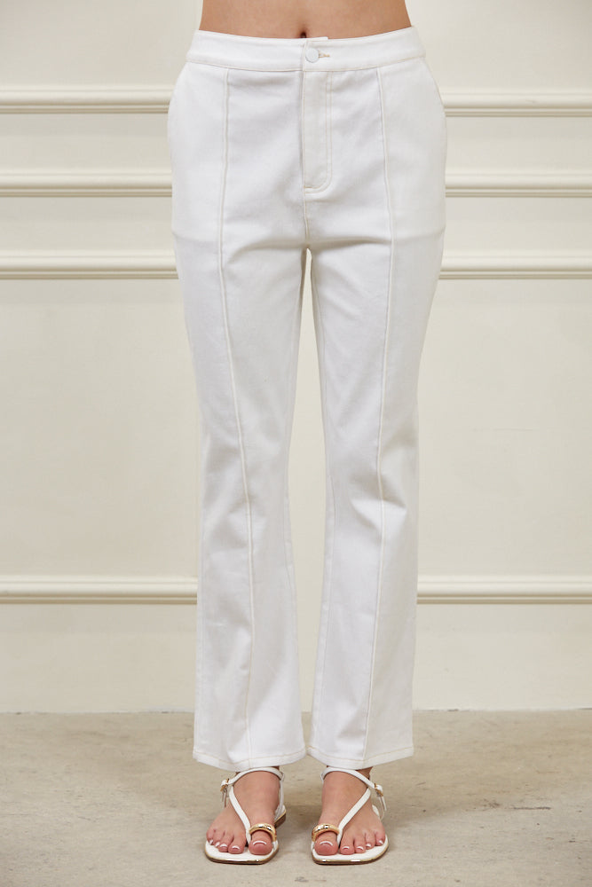 STRETCH DENIM SLIM CROP PANTS SET#YT8841 SOLD SEPARTELY