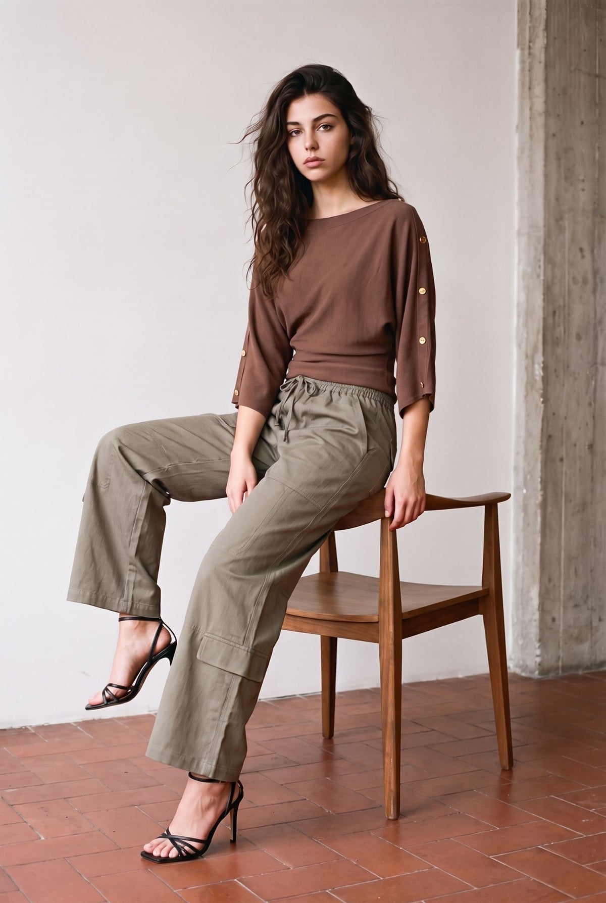 KHAKI GREY MODEL4