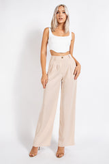 CP1993 HIGH WAISTED TROUSERS WITH WAIST BUTTON